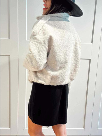 Chaqueta Rizo con Trabillas VANDREYA Beige HEVE