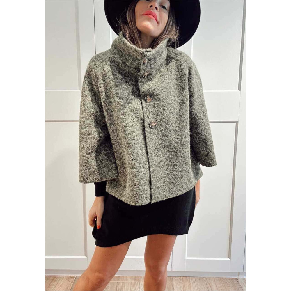 Chaqueta Evasé Rizo THERLAN Verde Militar HEVE