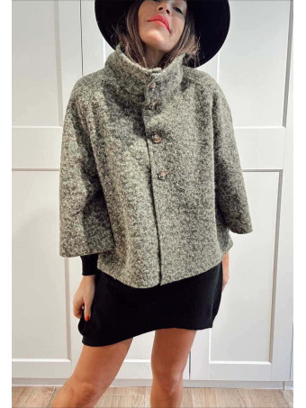 Chaqueta Evasé Rizo THERLAN Verde Militar HEVE