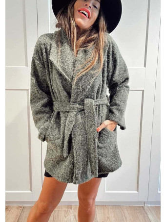 Abrigo Soft Maxi-Solapa JARLEEN Verde Militar HEVE