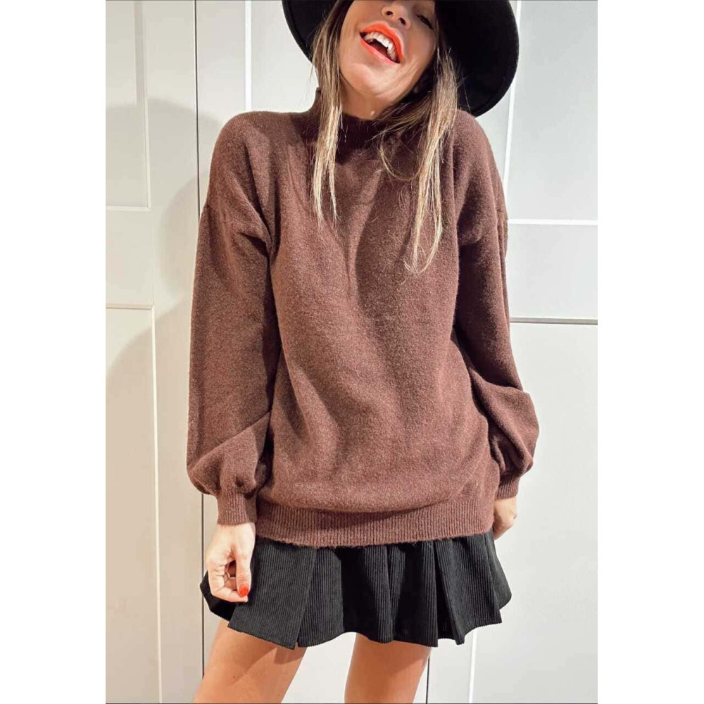 Punto Cuello Subido HYANNIS Marrón HEVE