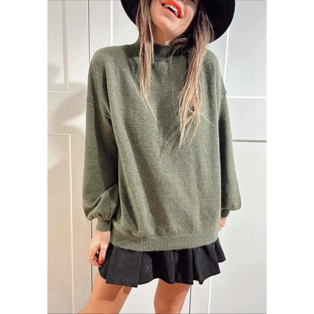 Punto Cuello Subido HYANNIS Verde Militar HEVE