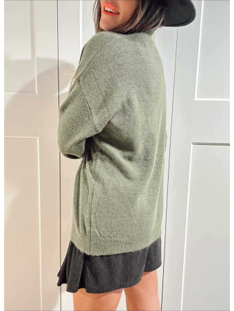 Punto Cuello Subido HYANNIS Verde Militar HEVE