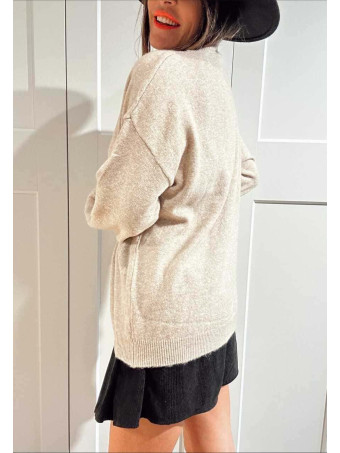 Punto Cuello Subido HYANNIS Taupe HEVE