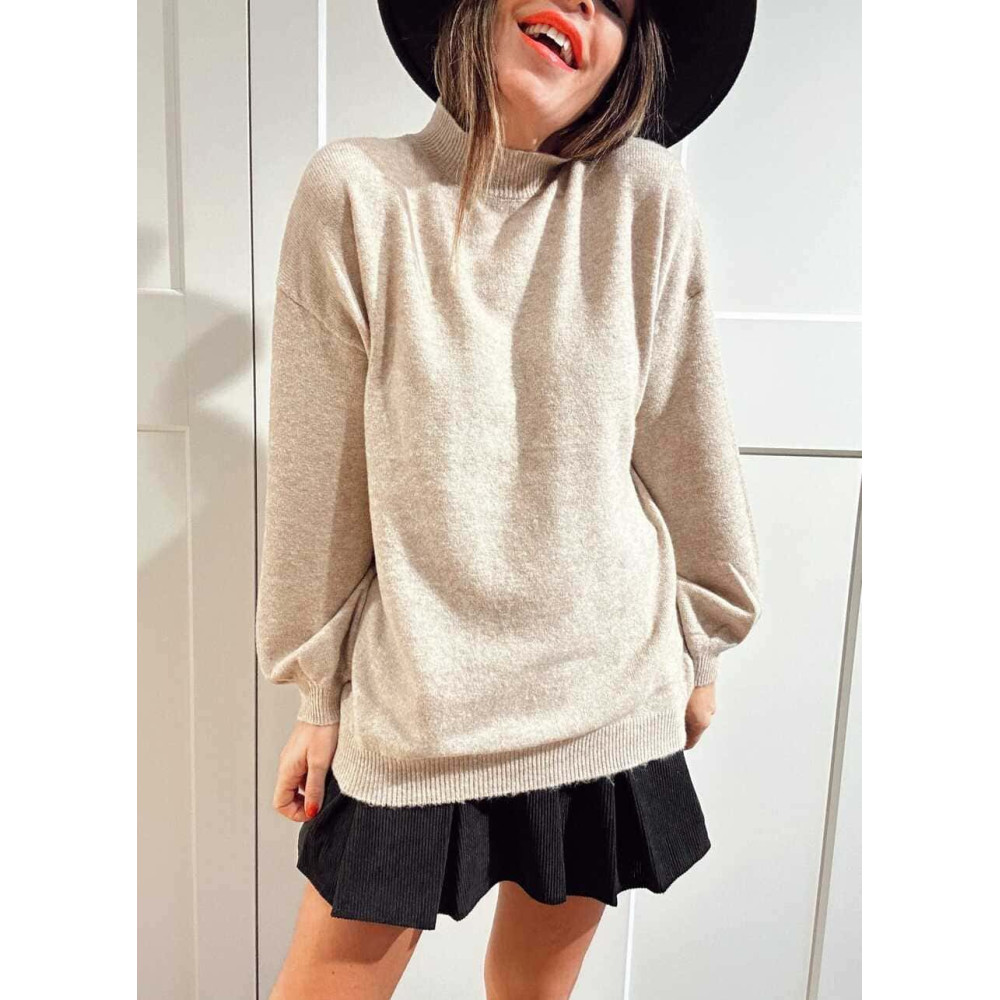 Punto Cuello Subido HYANNIS Taupe HEVE