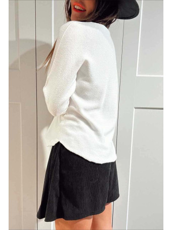 Punto Básico Escote Pico JANIKA Blanco HEVE