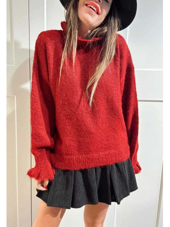 Jersey Ruffle AVIGNON Burdeos HEVE