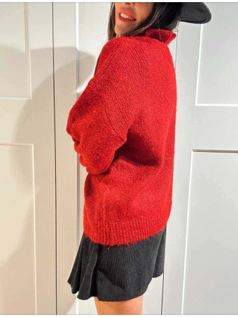 Jersey Ruffle AVIGNON Burdeos HEVE