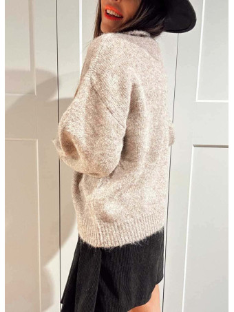 Jersey Ruffle AVIGNON Taupe HEVE