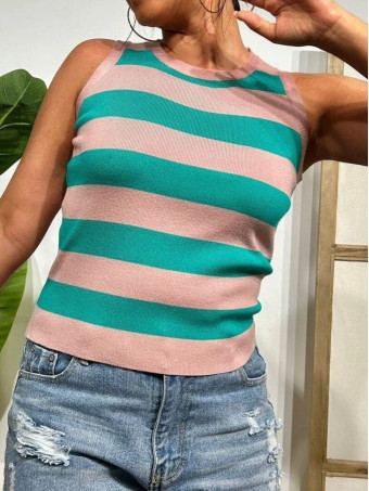 Cuerpo Punto Rayas STREAMLINE Nude/Verde HEVE