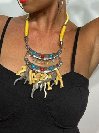 Collar Corales ZEKO Amarillo 18 HEVE