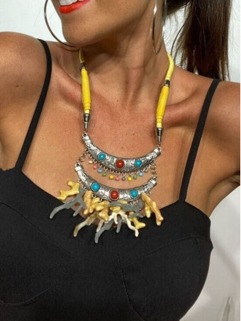 Collar Corales ZEKO Amarillo 18 HEVE