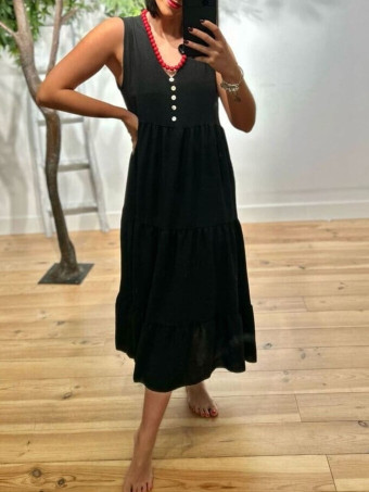 Vestido Paneles LOUPE Negro HEVE