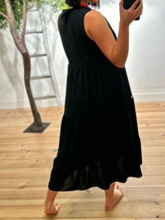 Vestido Paneles LOUPE Negro HEVE