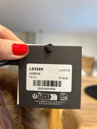 Abrigo Corto Efecto Pelo SYRHAL Marrón HEVE