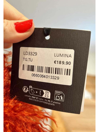 Abrigo Largo Pelo Rizado VHALYSSAE Terracota HEVE