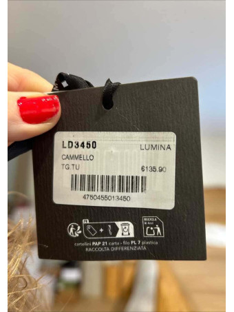 Abrigo Corto Pelo Rizado KALYSSEN Beige HEVE