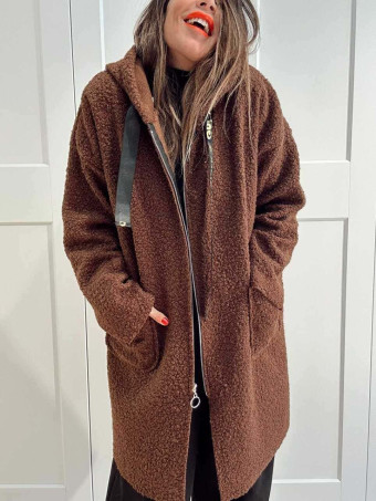 Abrigo Rizo DANCE AND IMPRESS Marrón HEVE