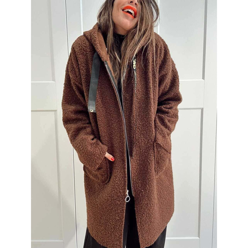 Abrigo Rizo DANCE AND IMPRESS Marrón HEVE