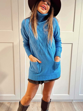 Punto Extra-Long Ochos JAISALMEER Azul HEVE