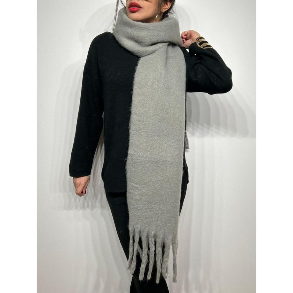 Bufanda Lisa Flecos DUSSANE Gris Medio HEVE