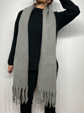 Bufanda Lisa Flecos DUSSANE Gris Medio HEVE