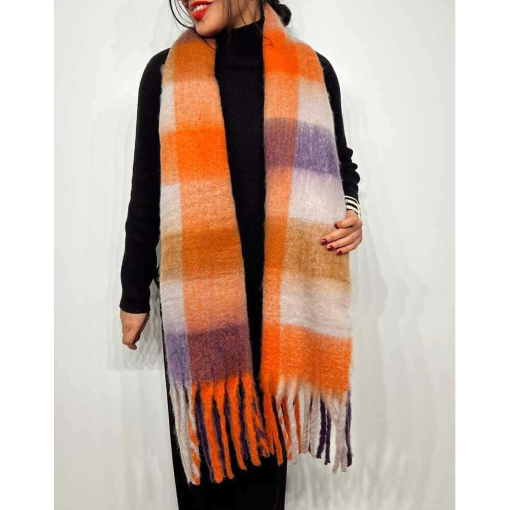 Bufanda Flecos Cuadros MODEMY 02 HEVE