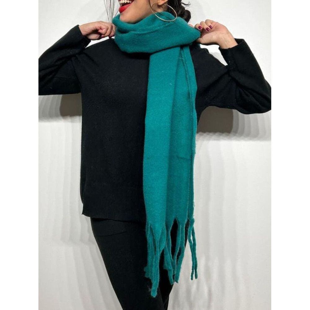 Bufanda Lisa Rectangular WHIMSTER Verde Pino HEVE