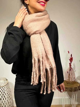Bufanda Lisa Flecos SWOOSHIN Taupe HEVE