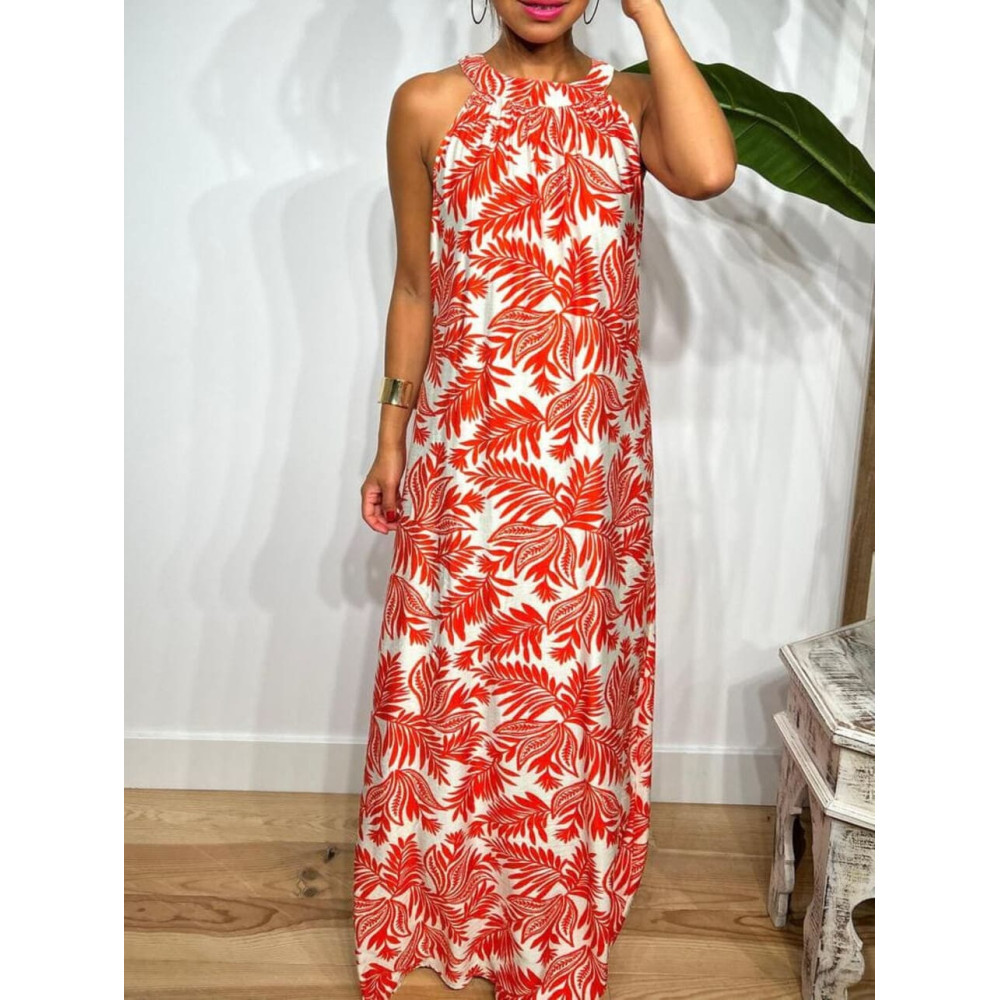 Vestido Halter Estampado FLAWLESS HEVE