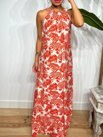 Vestido Halter Estampado FLAWLESS HEVE