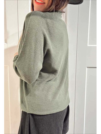 Punto Soft Cuello Subido STITCHEL Verde Militar HEVE