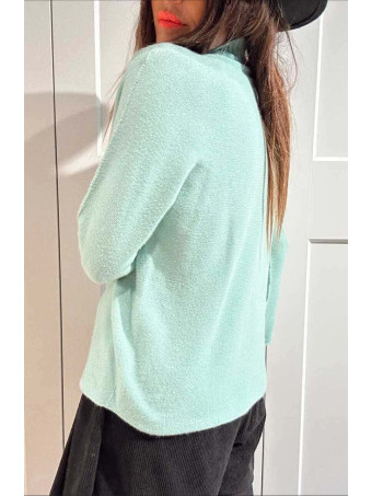 Punto Soft Cuello Subido STITCHEL Aguamarina HEVE