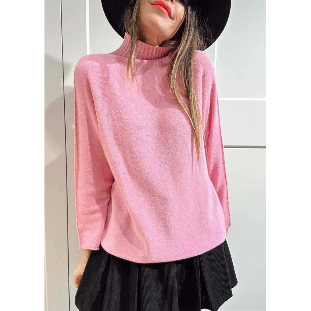 Punto Soft Cuello Subido STITCHEL Rosa HEVE