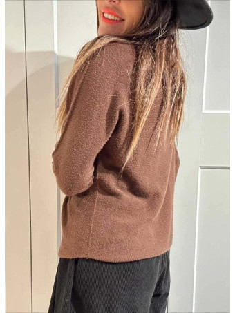 Punto Soft Cuello Subido STITCHEL Marrón HEVE