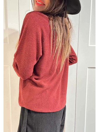 Punto Soft Cuello Subido STITCHEL Burdeos HEVE