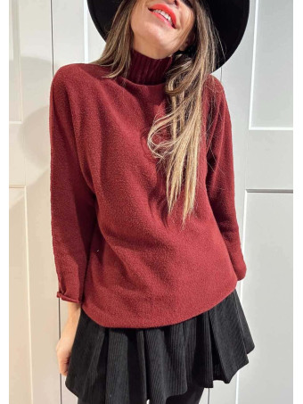 Punto Soft Cuello Subido STITCHEL Burdeos HEVE