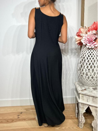 Vestido Pinzas Casual Style JANKEN Negro HEVE