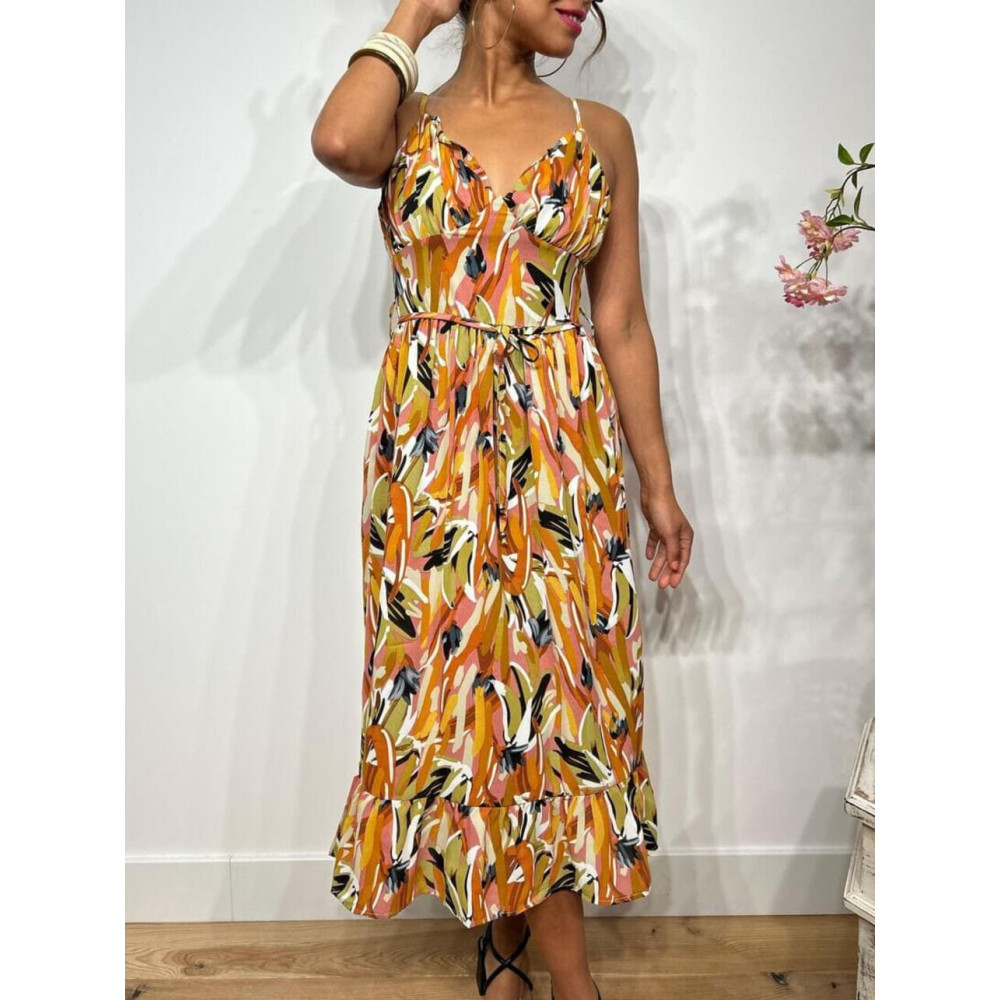 Vestido Tirantes Estampado RIYA HEVE