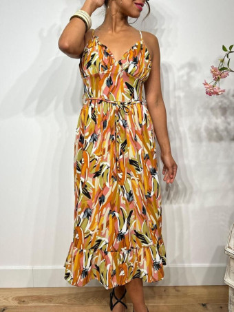 Vestido Tirantes Estampado RIYA HEVE