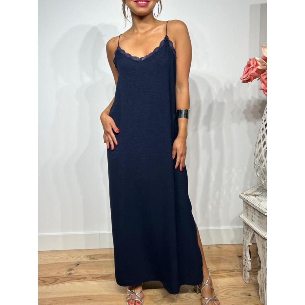 Vestido Lencero REENIE Marino HEVE