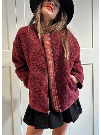 Chaqueta Borreguito OLWEN Burdeos HEVE