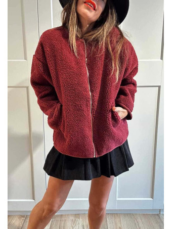 Chaqueta Borreguito OLWEN Burdeos HEVE