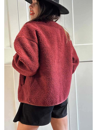 Chaqueta Borreguito OLWEN Burdeos HEVE