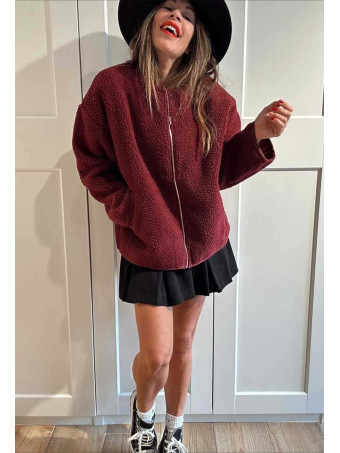 Chaqueta Borreguito OLWEN Burdeos HEVE