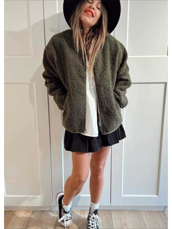 Chaqueta Borreguito OLWEN Verde Militar HEVE