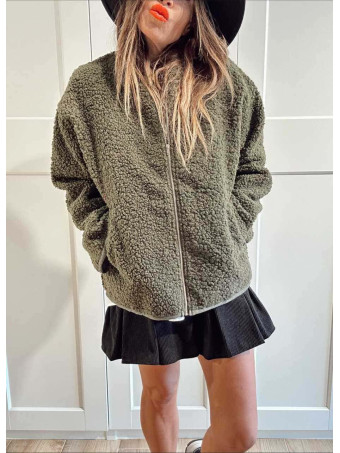 Chaqueta Borreguito OLWEN Verde Militar HEVE