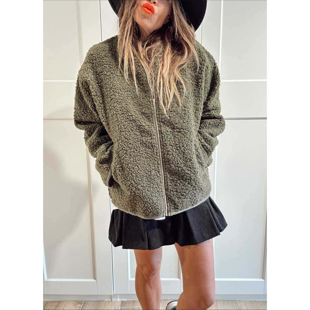 Chaqueta Borreguito OLWEN Verde Militar HEVE