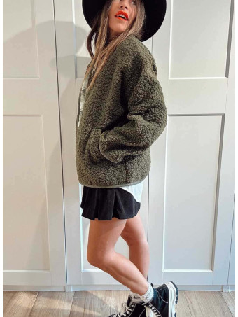 Chaqueta Borreguito OLWEN Verde Militar HEVE