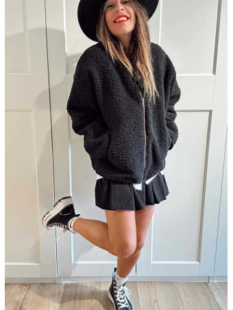 Chaqueta Borreguito OLWEN Negro HEVE